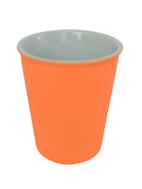 Orange latte cup